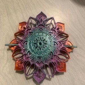 3D art Mandala Hair piece ❤️